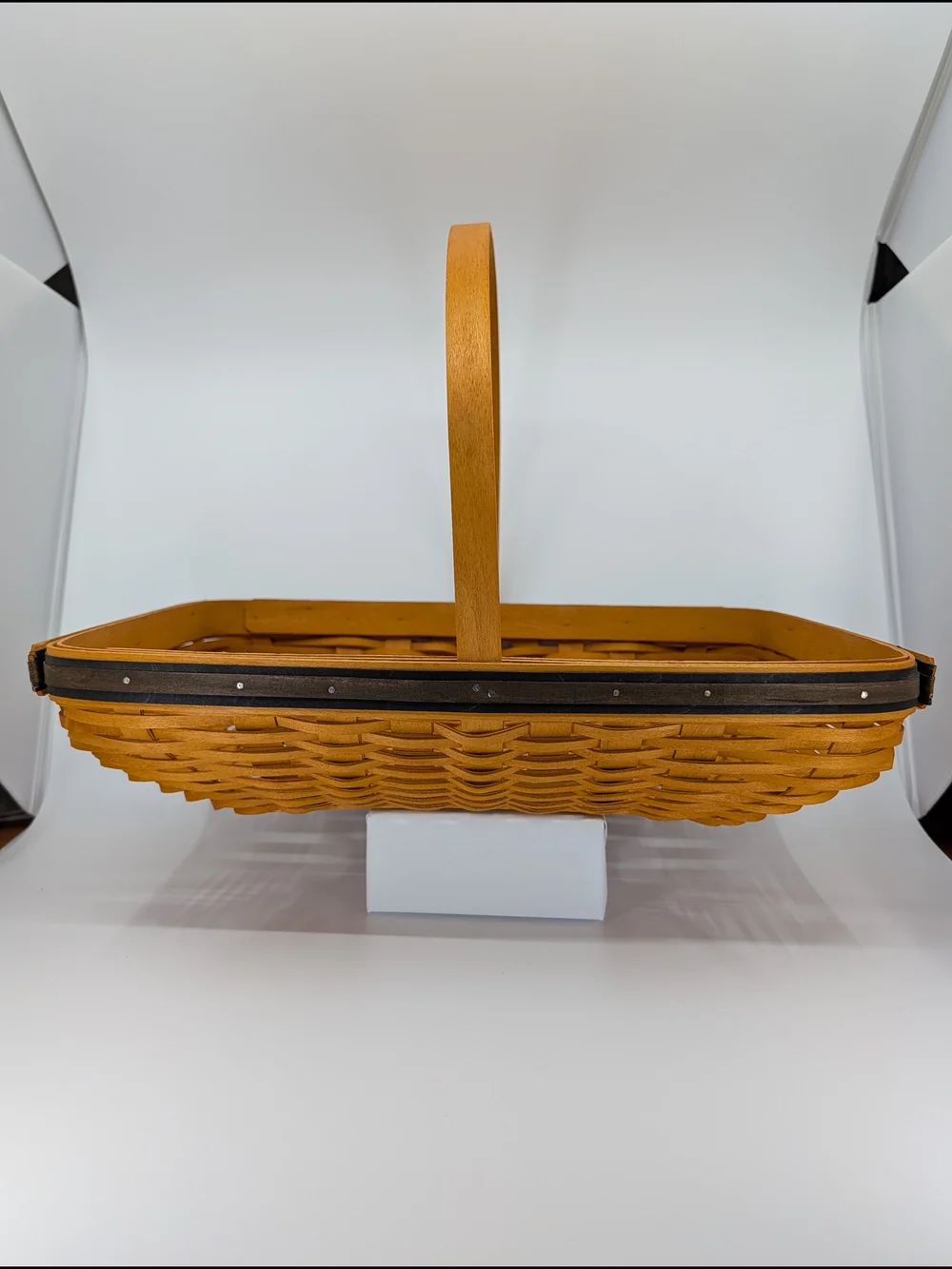 Longaberger 2000 Collectors Club Spring Meadow Basket/Liner/Protector/Tie-On